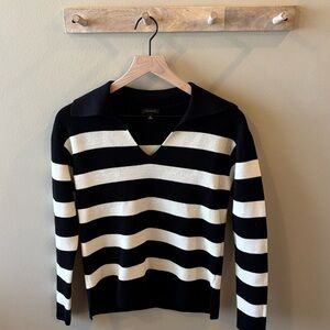 Talbots xs wool blend collared sweater